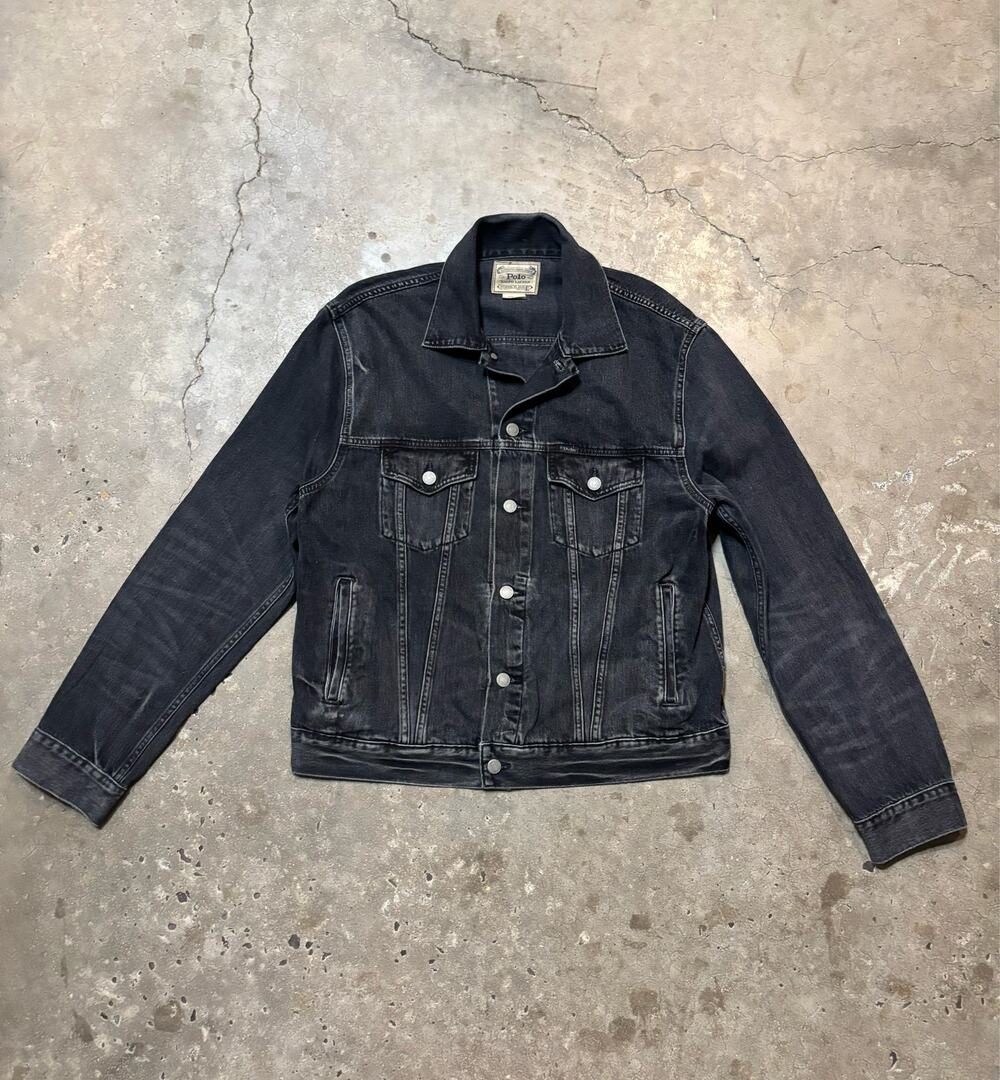 Polo Ralph Lauren Denim jacket Black Stonewash Large Classic fit